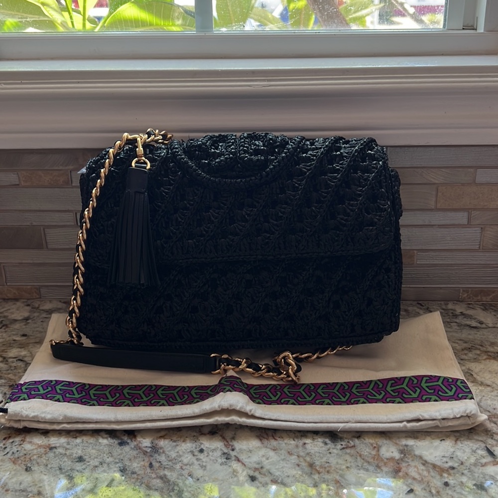 Tory Burch Fleming Raffia